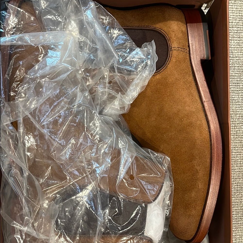 Coach Brown Chelsea Boots with Polished Leather - Picture 6 of 8